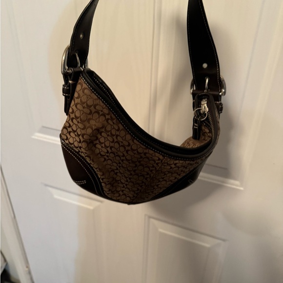 Coach Purse. Good Condition! Brown mini Cs - Picture 3 of 3